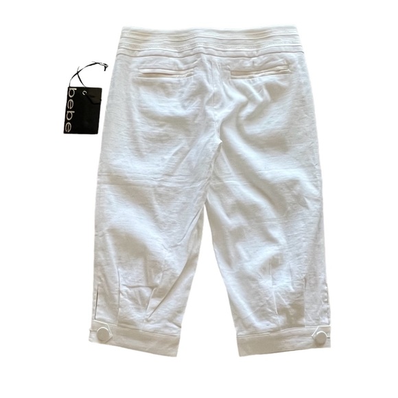 Bebe Knickers Pants Linen Blend Lined - Picture 2 of 5